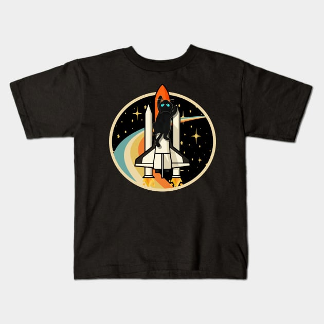 Cat shuttle Kids T-Shirt by Rock N Shirt